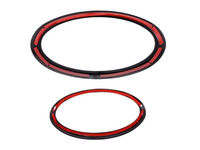 Front & Rear Badge Ring Covers x2 for Subaru Outback - Gloss Black (2021 - 2022)-Spoilers and Bodykits Australia