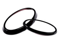 Front & Rear Badge Ring Covers x2 for Subaru Outback - Gloss Black (2021 - 2022)-Spoilers and Bodykits Australia