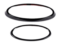 Front & Rear Badge Ring Covers x2 for Subaru Outback - Gloss Black (2021 - 2022)-Spoilers and Bodykits Australia