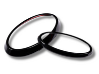 Front & Rear Badge Ring Covers x2 for Subaru Outback - Gloss Black (2021 - 2022)-Spoilers and Bodykits Australia
