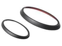 Front & Rear Badge Ring Covers x2 for Subaru Outback - Matt Black (2022 - 2023)-Spoilers and Bodykits Australia