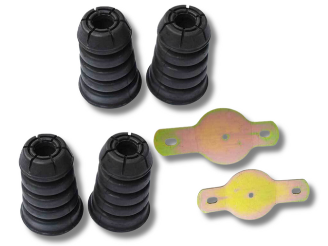 Front & Rear Bump Stops x4 with Brackets for GQ / GU Nissan Patrol Y60 / Y61 & Ford Maverick TB42 / TD42-Spoilers and Bodykits Australia