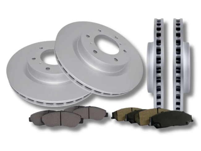 Front & Rear Disc Rotors & Brake Pads Set for Hyundai iLoad TQ (2008 - 2023)-Spoilers and Bodykits Australia