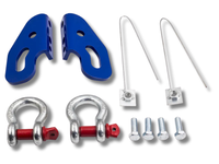 Front Recovery Tow Point Kit with Shackles for GU Nissan Patrol Series 3 / 4 / 5 4WD-Spoilers and Bodykits Australia