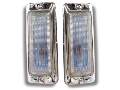 Front Side Guard Indicator Lights for Mazda RX3 / 808 - Clear Lens - Pair-Spoilers and Bodykits Australia