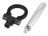 Front or Rear Bumper Tow Hook Ring for CJ Mitsubishi Lancer EVO X / EVO 10 - Black (2008 - 2016)-Spoilers and Bodykits Australia