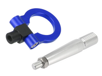 Front or Rear Bumper Tow Hook Ring for CJ Mitsubishi Lancer EVO X / EVO 10 - Blue (2008 - 2016)-Spoilers and Bodykits Australia