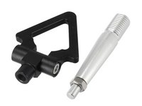 Front or Rear Bumper Tow Hook Triangle Ring for CJ Mitsubishi Lancer EVO X / EVO 10 - Black (2008 - 2016)-Spoilers and Bodykits Australia