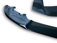 Gloss Black Front Bumper Lip & Carbon Fibre Splitters for BMW M3 F80 / M4 F82 / F83 (2014 - 2019) - Spoilers and Bodykits Australia