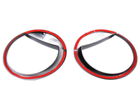 Head Light Eyebrows / Eyelids for Toyota FJ Cruiser - Pair (2007 - 2021)-Spoilers and Bodykits Australia