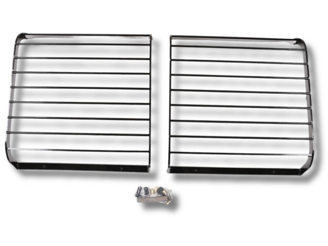 Head Light Mesh Bar Protectors for Land Rover Defender - Alloy - Pair (2004 - 2019)-Spoilers and Bodykits Australia