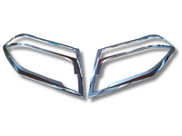 Head Light Surrounds for D40 Nissan Navara - Chrome - Pair (2005 - 2009)-Spoilers and Bodykits Australia