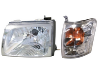 Head Lights & Front Grill for Toyota Hilux SR5 4WD - Chrome (2001 - 2005)-Spoilers and Bodykits Australia