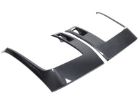 Headlight Eyebrow Surrounds for Mitsubishi Triton L200 - Carbon Fibre Look - Pair (2024 Onwards)-Spoilers and Bodykits Australia