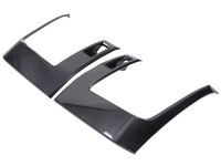 Headlight Eyebrow Surrounds for Mitsubishi Triton L200 - Carbon Fibre Look - Pair (2024 Onwards)-Spoilers and Bodykits Australia