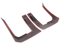 Headlight Eyebrow Surrounds for Mitsubishi Triton L200 - Carbon Fibre Look - Pair (2024 Onwards)-Spoilers and Bodykits Australia