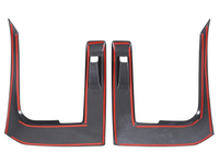 Headlight Eyebrow Surrounds for Mitsubishi Triton L200 - Carbon Fibre Look - Pair (2024 Onwards)-Spoilers and Bodykits Australia