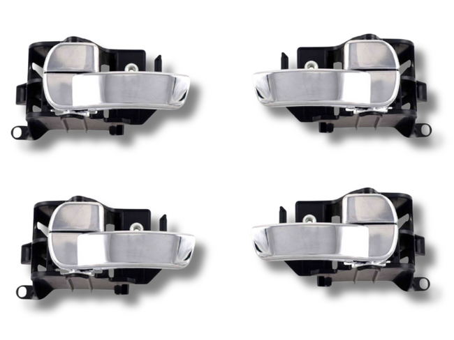 Inner Door Handles x4 for D40 Nissan Navara - Chrome (2005 - 2013)-Spoilers and Bodykits Australia