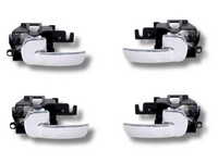 Inner Door Handles x4 for D40 Nissan Navara Spain Built VSK - Chrome-Spoilers and Bodykits Australia