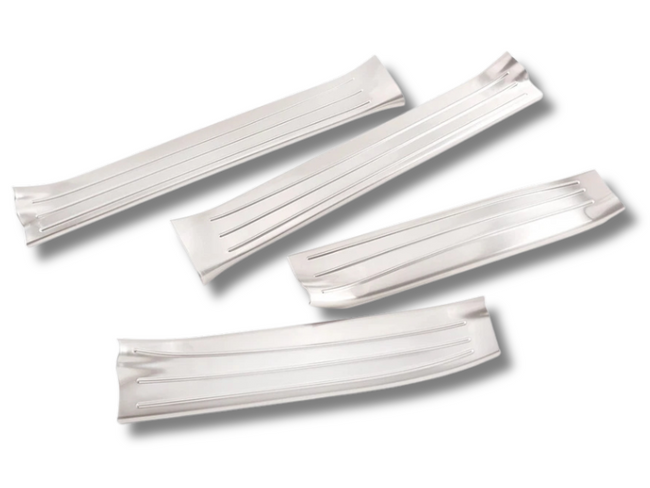 Inner Door Sill Scuff Trims x4 for Toyota Hilux Revo - Stainless Steel (2015 - 2020)-Spoilers and Bodykits Australia