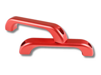 Interior A-Pillar Grab Handles for Land Rover Defender 90 / 110 - Red Alloy - Pair (2004 - 2018)-Spoilers and Bodykits Australia