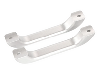Interior A-Pillar Grab Handles for Land Rover Defender 90 / 110 - Silver Alloy - Pair (2004 - 2018)-Spoilers and Bodykits Australia