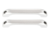 Interior A-Pillar Grab Handles for Land Rover Defender 90 / 110 - Silver Alloy - Pair (2004 - 2018)-Spoilers and Bodykits Australia