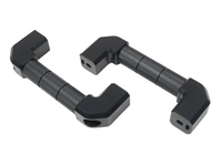 Interior A-Pillar Grab Handles for Toyota FJ Cruiser - Black Alloy - Pair (2007 - 2021)-Spoilers and Bodykits Australia