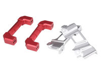 Interior A-Pillar Grab Handles for Toyota FJ Cruiser - Red Alloy - Pair (2007 - 2021)-Spoilers and Bodykits Australia