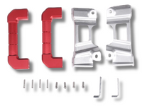 Interior A-Pillar Grab Handles for Toyota FJ Cruiser - Red Alloy - Pair (2007 - 2021)-Spoilers and Bodykits Australia