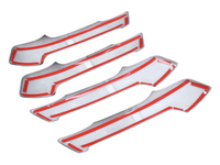 Interior Door Handle Covers x4 for 150 Series Toyota Prado - Matt Black - Pair (2010 - 2018)-Spoilers and Bodykits Australia