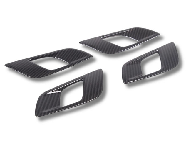 Interior Door Handle Covers x4 for PX2 / PX3 Ford Ranger - Carbon Fibre Look (2015 - 2021)-Spoilers and Bodykits Australia