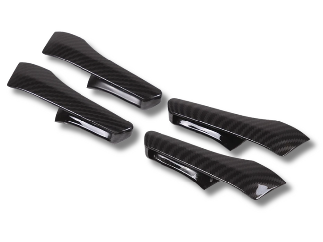 Interior Door Handle Covers x4 for Toyota Hilux - Carbon Fibre Look (2015 - 2022)-Spoilers and Bodykits Australia