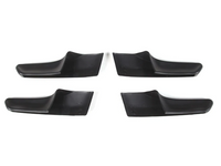 Interior Door Handle Covers x4 for Toyota Hilux - Matt Black - Pair (2015 - 2022)-Spoilers and Bodykits Australia