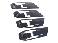 Interior Door Handle Surround Trims x4 for MV Mitsubishi Triton - Carbon Fibre Look (2024 Onwards)-Spoilers and Bodykits Australia