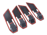 Interior Door Handle Surround Trims x4 for MV Mitsubishi Triton - Carbon Fibre Look (2024 Onwards)-Spoilers and Bodykits Australia