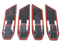 Interior Door Handle Surround Trims x4 for MV Mitsubishi Triton - Carbon Fibre Look (2024 Onwards)-Spoilers and Bodykits Australia