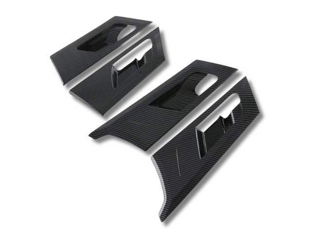 Interior Door Handle Surrounds x4 for Mitsubishi Outlander - Carbon Fibre Look (2022 - 2024)-Spoilers and Bodykits Australia