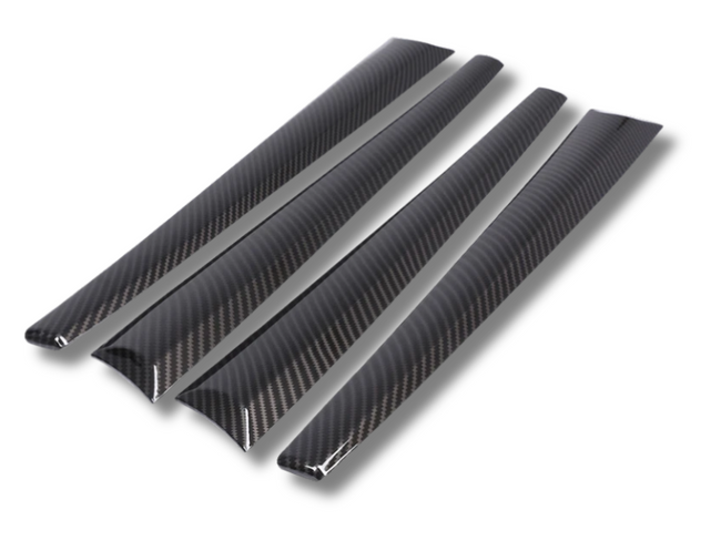 Interior Door Panel Trims x4 for Toyota Hilux Revo - Carbon Fibre Look (2015 - 2021)-Spoilers and Bodykits Australia