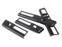 Interior Window Switch Door Panel Covers x4 for MV Mitsubishi Triton - Carbon Fibre Look (2024 Onwards)-Spoilers and Bodykits Australia