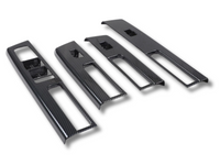 Interior Window Switch Door Panel Covers x4 for MV Mitsubishi Triton - Carbon Fibre Look (2024 Onwards)-Spoilers and Bodykits Australia