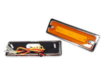 LED Front Side Guard Indicator Lights with Orange Lens for Mazda RX7 Series 3 & Series 1 Import - Pair-Spoilers and Bodykits Australia