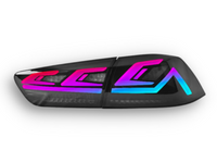 LED 3D RGB Tail Lights with Sequential Indicators for CJ Mitsubishi Lancer Sedan - Smoked Lens (2007 - 2018 Models) - Spoilers And Bodykits Australia
