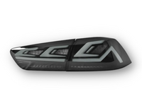 LED 3D RGB Tail Lights with Sequential Indicators for CJ Mitsubishi Lancer Sedan - Smoked Lens (2007 - 2018 Models) - Spoilers And Bodykits Australia