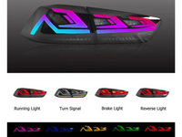 LED 3D RGB Tail Lights with Sequential Indicators for CJ Mitsubishi Lancer Sedan - Smoked Lens (2007 - 2018 Models) - Spoilers And Bodykits Australia