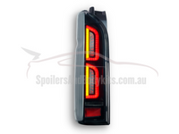 LED 3D Tail Lights for Toyota Hiace with Sequential Indicators - Smoked Lens (2004 - 2020 Models) - Spoilers And Bodykits Australia