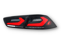 LED 3D Tail Lights with Sequential Indicators for CJ Mitsubishi Lancer Sedan - Smoked Lens (2007 - 2018 Models) - Spoilers And Bodykits Australia