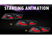 LED 3D Tail Lights with Sequential Indicators for CJ Mitsubishi Lancer Sedan - Smoked Lens (2007 - 2018 Models) - Spoilers And Bodykits Australia