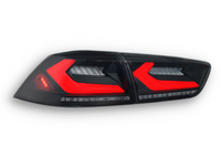 LED 3D Tail Lights with Sequential Indicators for CJ Mitsubishi Lancer Sedan - Smoked Lens (2007 - 2018 Models) - Spoilers And Bodykits Australia