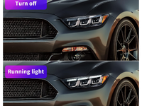 LED DRL Projector Head Lights with Sequential Indicators for Ford Mustang (2015 - 2017) - Spoilers And Bodykits Australia